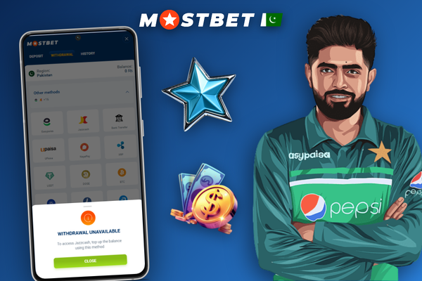Mostbet betting app displaying live cricket odds and cash out option in Pakistan