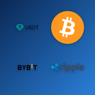 Mostbet deposit method tile showing Bitcoin, Ethereum and USDT crypto coin icons