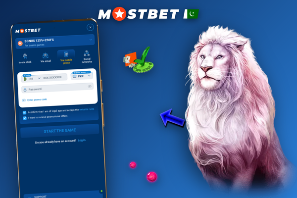 Mostbet sign up bonus promo code field highlighted on the registration form mockup