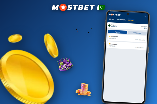 How to withdraw money from Mostbet showing pending processing and paid status steps